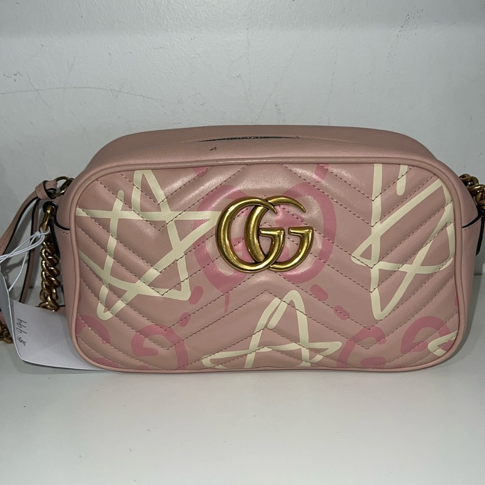 Pink GUCCI Designer Crossbody Bag